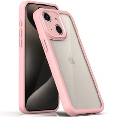 TPU чохол Transparent + Colour 1,5mm для Apple iPhone 14 (6.1"), Pink