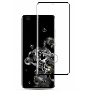 Захисне 3D скло Artoriz (full glue) для Samsung Galaxy S20 Ultra, Чорний