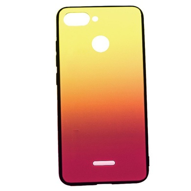 TPU+Glass чехол Gradient series для Xiaomi Redmi 6 Розовый