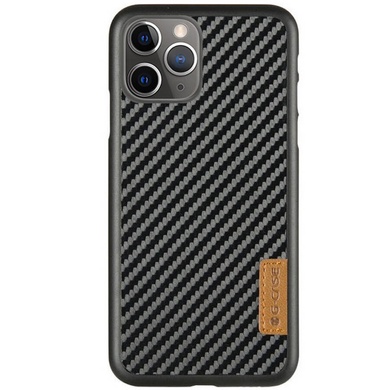 Карбонова накладка G-Case Dark series для Apple iPhone 11 Pro Max (6.5"), Чорний