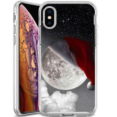 TPU чехол Зимняя сказка для Apple iPhone X / XS (5.8") Луна