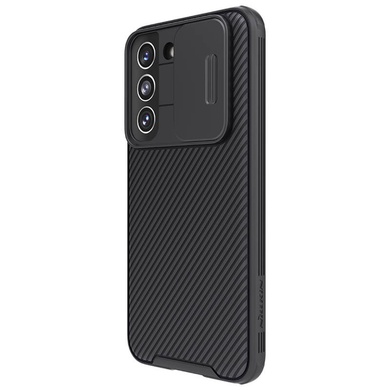 Карбоновая накладка Nillkin Camshield (шторка на камеру) для Samsung Galaxy S23 Черный / Black