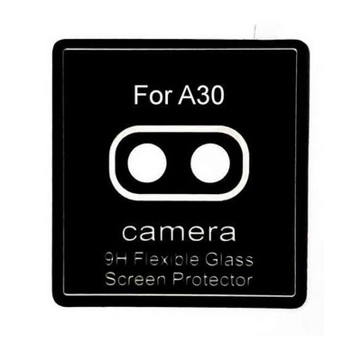 Гибкое ультратонкое стекло Epic на камеру для Samsung A20 / A30 Черный