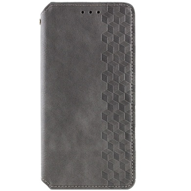 Шкіряний чохол книжка GETMAN Cubic (PU) для Samsung Galaxy M34 5G, Сірий