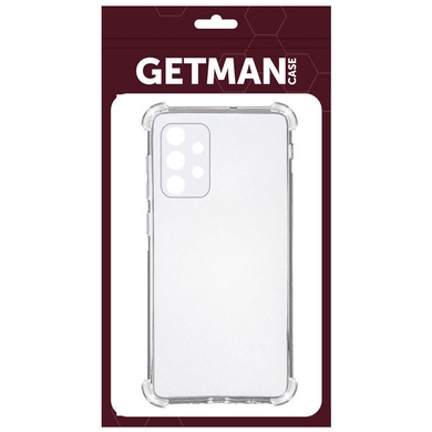 TPU чехол GETMAN Ease logo усиленные углы для Samsung Galaxy A53 5G Бесцветный (прозрачный)