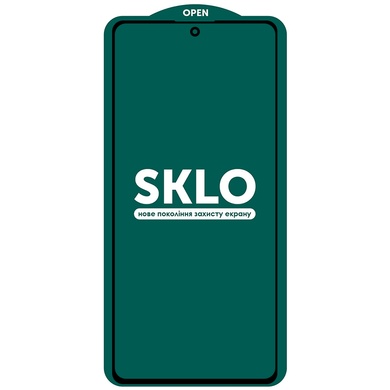 Захисне скло SKLO 5D (full glue) Samsung Galaxy S10 Lite, Чорний