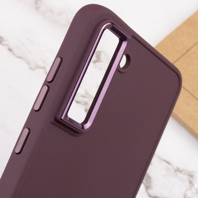 TPU чохол Bonbon Metal Style для Samsung Galaxy S24+, Бордовый / Plum
