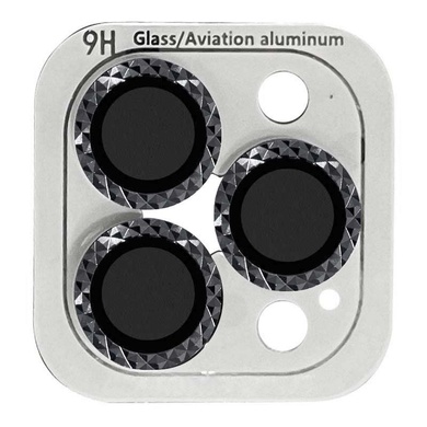 Защитное стекло Metal Shine на камеру (в упак.) для Apple iPhone 15 Pro (6.1") / 15 Pro Max (6.7") Черный / Midnight