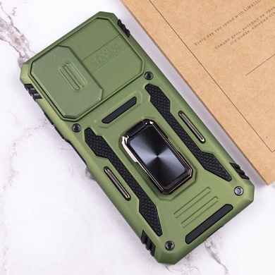 Удароміцний чохол Camshield Army Ring для Xiaomi Redmi Note 11 (Global) / Note 11S, Оливковый / Army Green