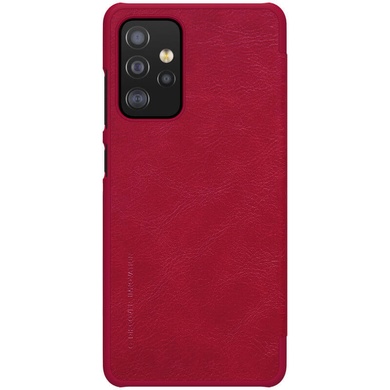Кожаный чехол (книжка) Nillkin Qin Series для Samsung Galaxy A72 4G / A72 5G Красный