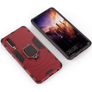 Ударопрочный чехол Transformer Ring for Magnet для Huawei P30 Красный / Dante Red