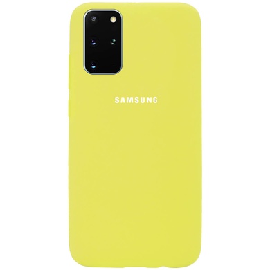 Чохол Silicone Cover Full Protective (AA) для Samsung Galaxy S20+, Жовтий / Flash