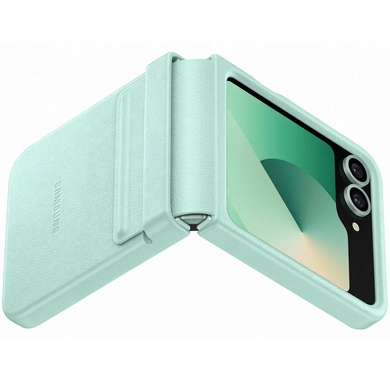 Шкіряний чохол Leather Case (AAA) для Samsung Galaxy Z Flip6, Turquoise