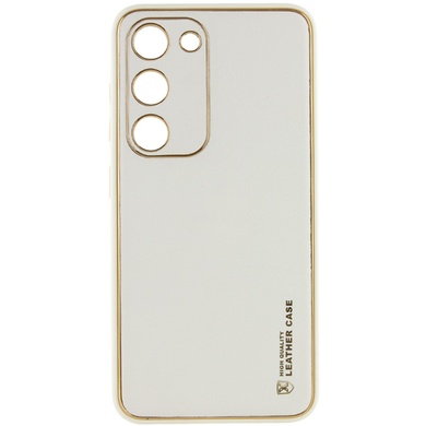 Кожаный чехол Xshield для Samsung Galaxy S23 Белый / White
