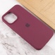 Чехол Silicone Case Full Protective (AA) для Apple iPhone 15 Plus (6.7") Бордовый / Plum