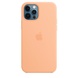 Чехол Silicone case (AAA) full with Magsafe and Animation для Apple iPhone 12 Pro Max (6.7") Оранжевый / Cantaloupe