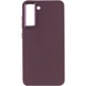 TPU чохол Bonbon Metal Style для Samsung Galaxy S24+, Бордовый / Plum