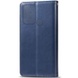 Кожаный чехол книжка GETMAN Gallant (PU) для ZTE Blade A52 Синий