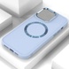 TPU чехол Bonbon Metal Style with MagSafe для Apple iPhone 14 Plus (6.7") Голубой / Mist Blue