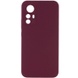 Чохол Silicone Cover Lakshmi Full Camera (AAA) для Xiaomi Redmi Note 12S, Бордовый / Plum
