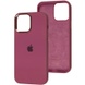 Чехол Silicone Case Metal Buttons (AA) для Apple iPhone 14 (6.1") Бордовый / Plum