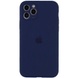 Чохол Silicone Case Full Camera Protective (AA) для Apple iPhone 12 Pro Max (6.7"), Синий / Deep navy