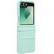 Кожаный чехол Leather Case (AAA) для Samsung Galaxy Z Flip6 Turquoise