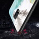 TPU+Glass чохол Luxury Marble для OnePlus 7, Птица / Бирюзовый