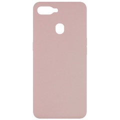 Чехол Silicone Cover Full without Logo (A) для Oppo A5s / Oppo A12 Розовый / Pink Sand
