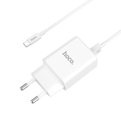 СЗУ Hoco C62A Victoria 2.1A 2USB + cable MicroUSB white