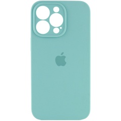 Чохол Silicone Case Full Camera Protective (AA) для Apple iPhone 15 Pro (6.1"), Бирюзовый / Marine Green