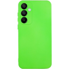 Чехол TPU GETMAN Liquid Silk Full Camera для Samsung Galaxy S24 FE Салатовый / Neon Green