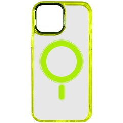Чехол TPU Iris with MagSafe для Apple iPhone 14 (6.1") Желтый