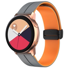 Силиконовый ремешок Classy для Smart Watch 20mm Grey / Orange