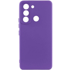 Чохол Silicone Cover Lakshmi Full Camera (AAA) для TECNO Spark 8C, Фіолетовий / Amethyst