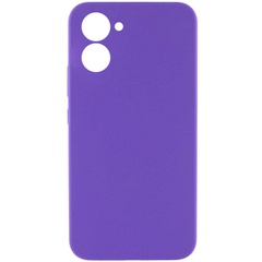 Чохол Silicone Cover Lakshmi Full Camera (AAA) для Realme C33, Фіолетовий / Amethyst