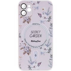 TPU+PC чохол Secret Garden with MagSafe для Apple iPhone 12 (6.1"), White