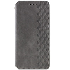 Кожаный чехол книжка GETMAN Cubic (PU) для Samsung Galaxy A05s Серый