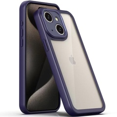 TPU чохол Transparent + Colour 1,5mm для Apple iPhone 14 (6.1"), Purple