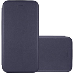 Кожаный чехол (книжка) Classy для Samsung Galaxy A03 Темно-синий