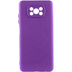 Чохол Silicone Cover Lakshmi Full Camera (A) для Xiaomi Poco X3 NFC / Poco X3 Pro, Фіолетовий / Purple