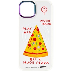TPU+PC чохол Funny pictures with MagSafe для Apple iPhone 13 (6.1"), Pizza