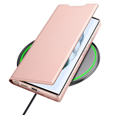 Чохол-книжка Dux Ducis з кишенею для візиток для Samsung Galaxy S23 Ultra, Rose Gold