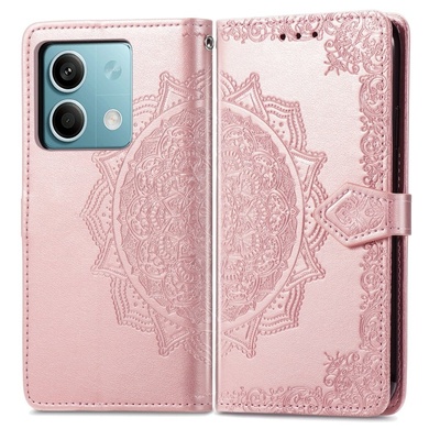 Кожаный чехол (книжка) Art Case с визитницей для Xiaomi Redmi Note 13 Pro 4G Розовый