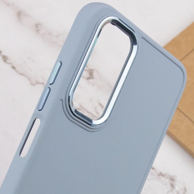 TPU чехол Bonbon Metal Style для Samsung Galaxy A23 4G Голубой / Mist blue