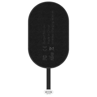 Qi приёмник для беспроводной зарядки Baseus Microfiber Receiver (For iPhone) Черный