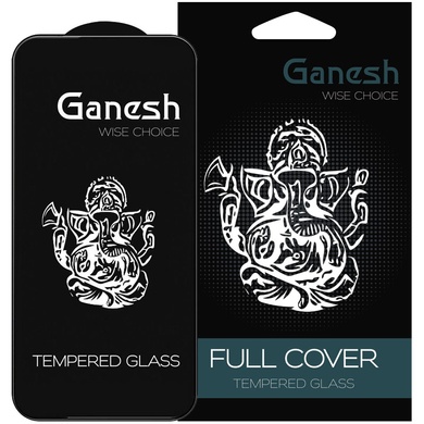 Защитное стекло Ganesh (Full Cover) для Apple iPhone 15 Pro Max (6.7") Черный