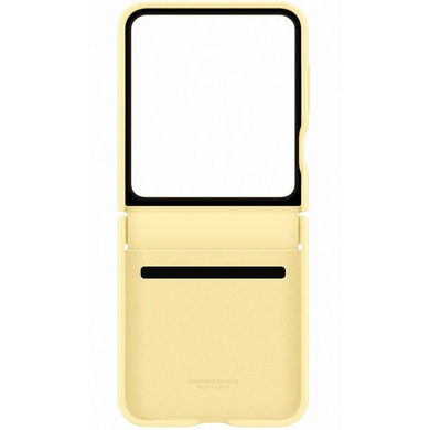 Шкіряний чохол Leather Case (AAA) для Samsung Galaxy Z Flip6, Yellow