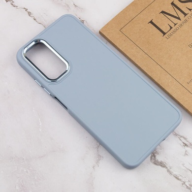 TPU чехол Bonbon Metal Style для Samsung Galaxy A23 4G Голубой / Mist blue
