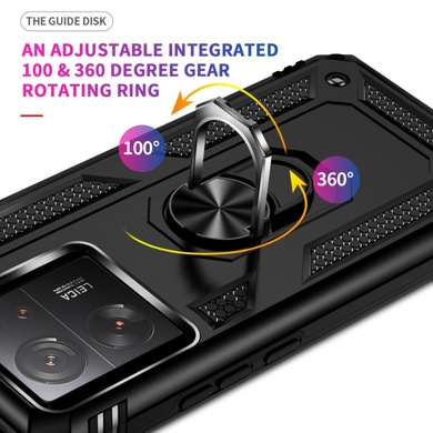 Ударопрочный чехол Serge Ring for Magnet для Xiaomi 13T / 13T Pro / K60 Ultra Черный
